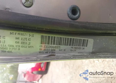 2016 Dodge Challenger Sxt z USA, uszkodzony, nr VIN 2C3CDZAGXGH352675